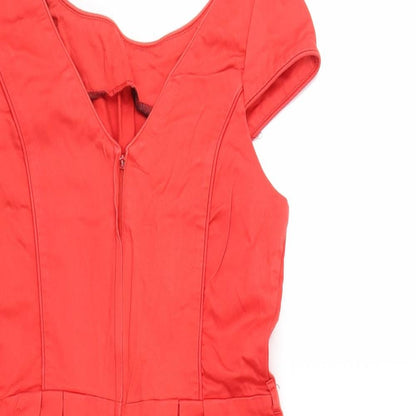 Dorothy Perkins Womens Red   Fit & Flare  Size 14