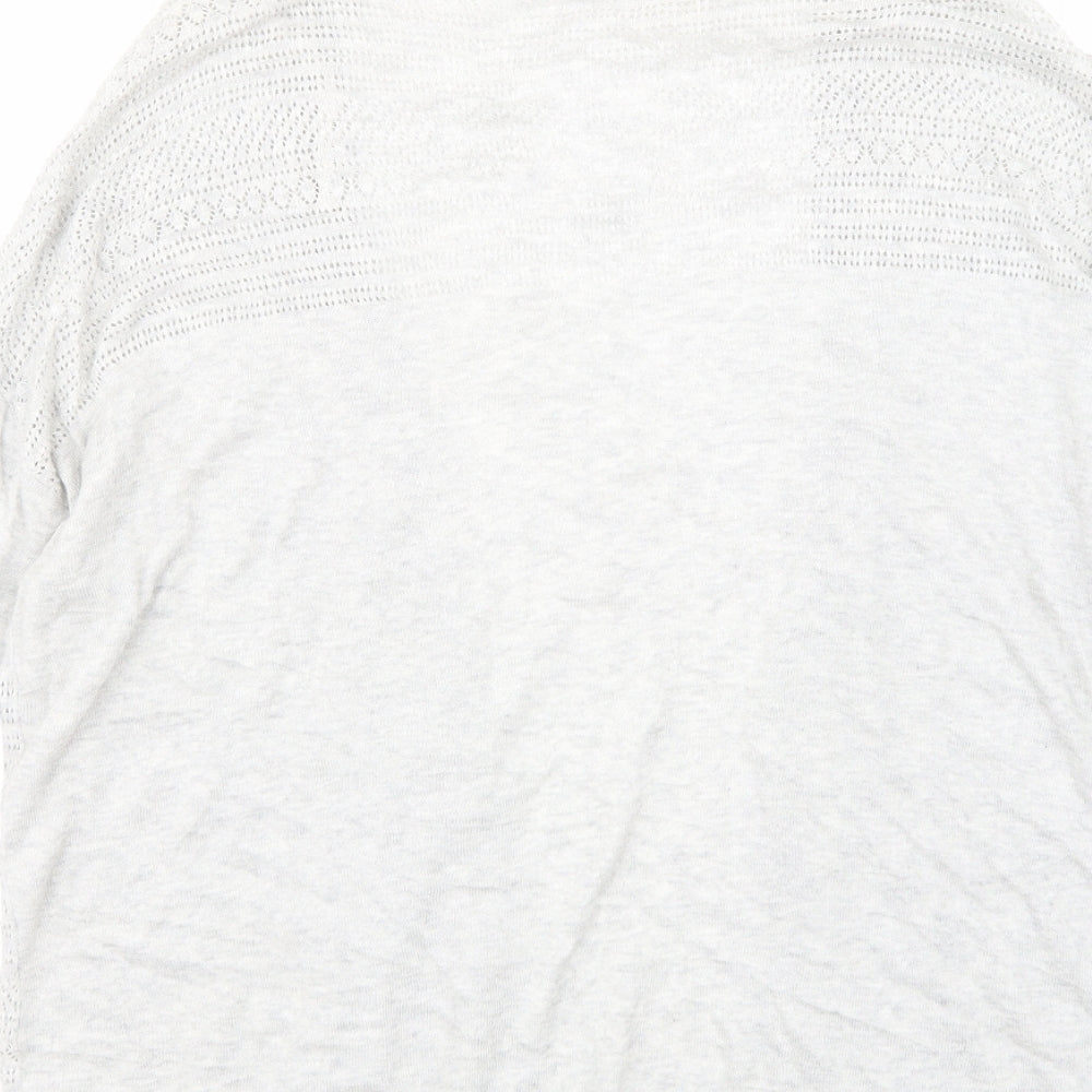 Dorothy Perkins Womens Grey  Knit Cardigan Jumper Size L  -