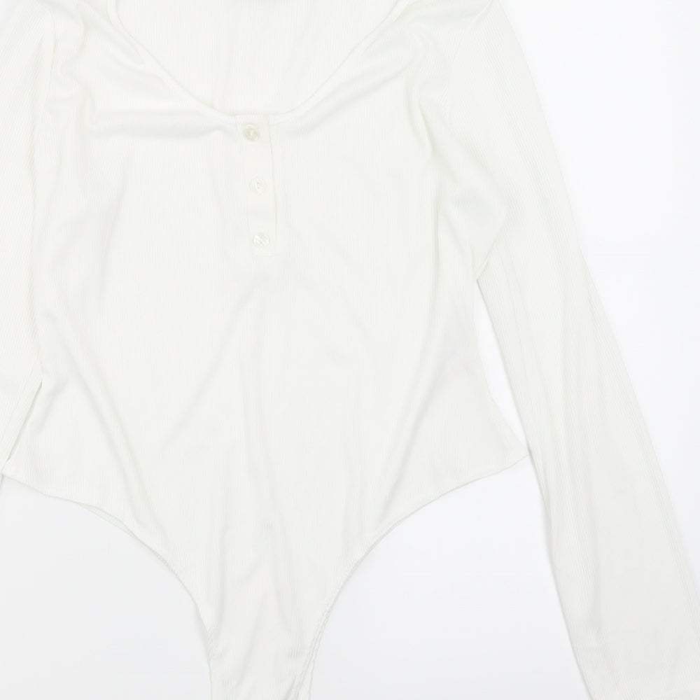 Womens UK Size 16 PRETTYLITTLETHING White Basic T-Shirt