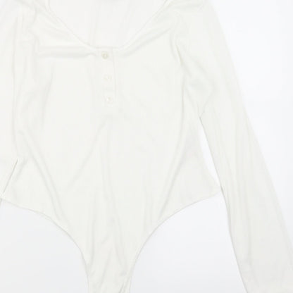Womens UK Size 16 PRETTYLITTLETHING White Basic T-Shirt