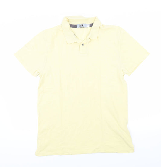 Topman Mens Yellow  Jersey  Polo Size L