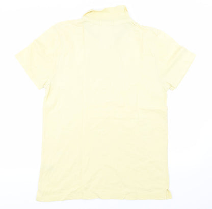Topman Mens Yellow  Jersey  Polo Size L