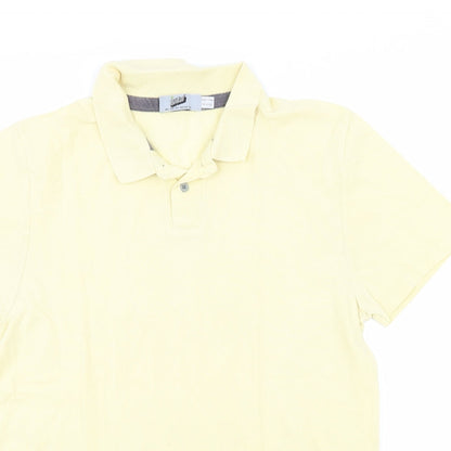 Topman Mens Yellow  Jersey  Polo Size L