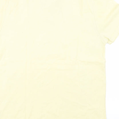 Topman Mens Yellow  Jersey  Polo Size L
