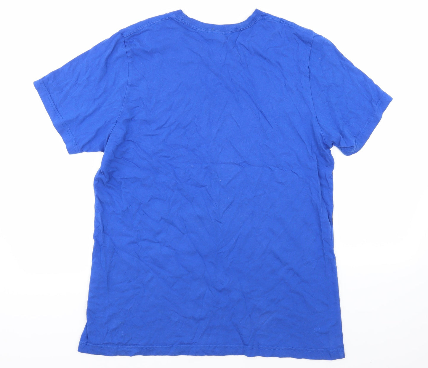 Womens UK Size L Bella + Canvas Blue Basic T-Shirt
