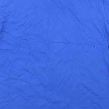 Womens UK Size L Bella + Canvas Blue Basic T-Shirt