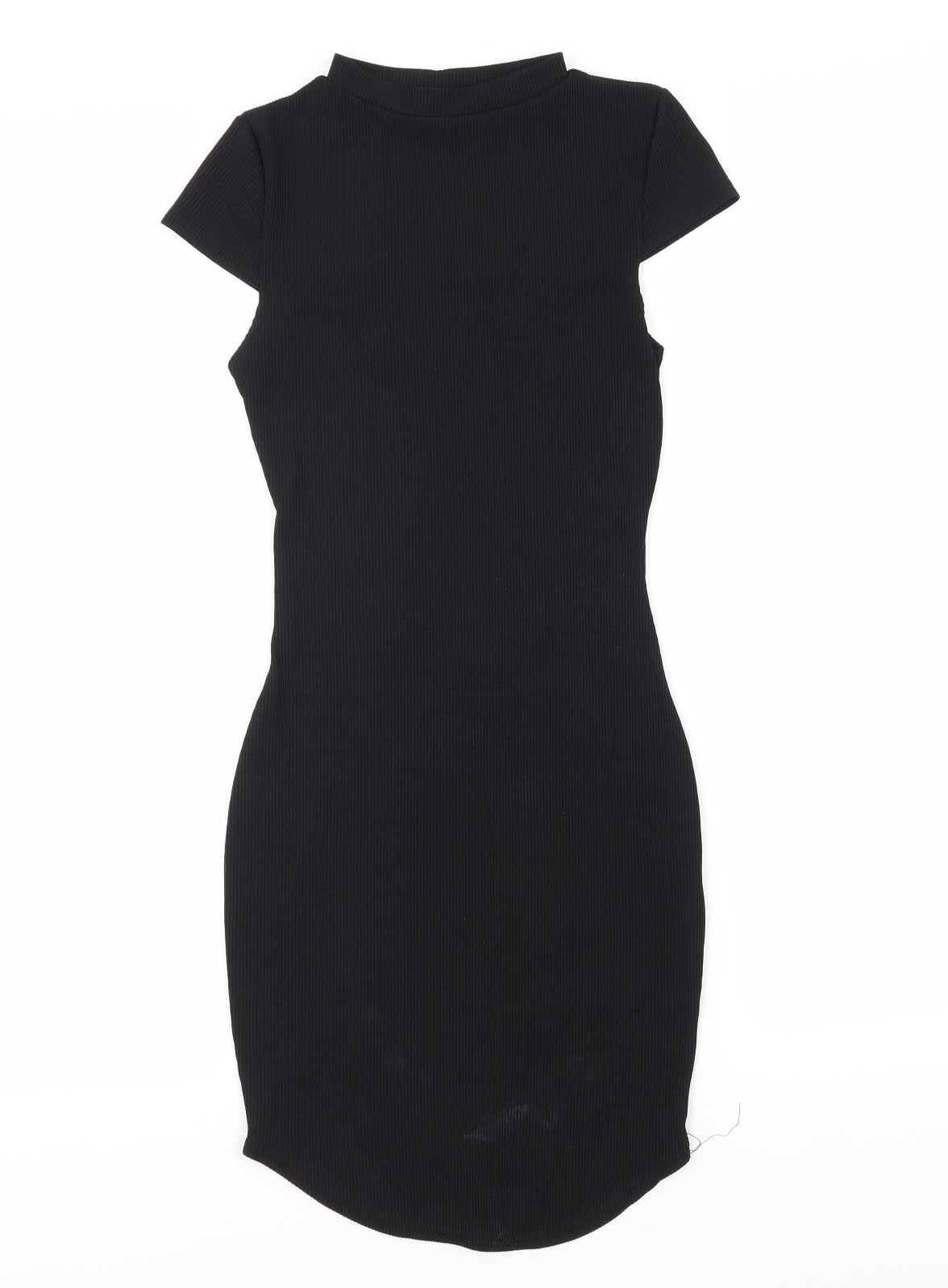 PRETTYLITTLETHING Womens Black  Knit Bodycon  Size 10