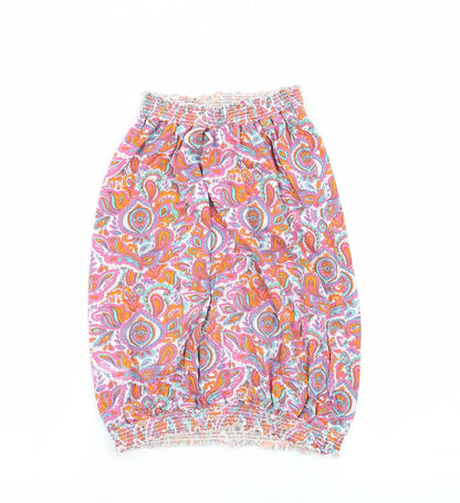 B.You Womens Gold Geometric Jersey Basic T-Shirt Size 8