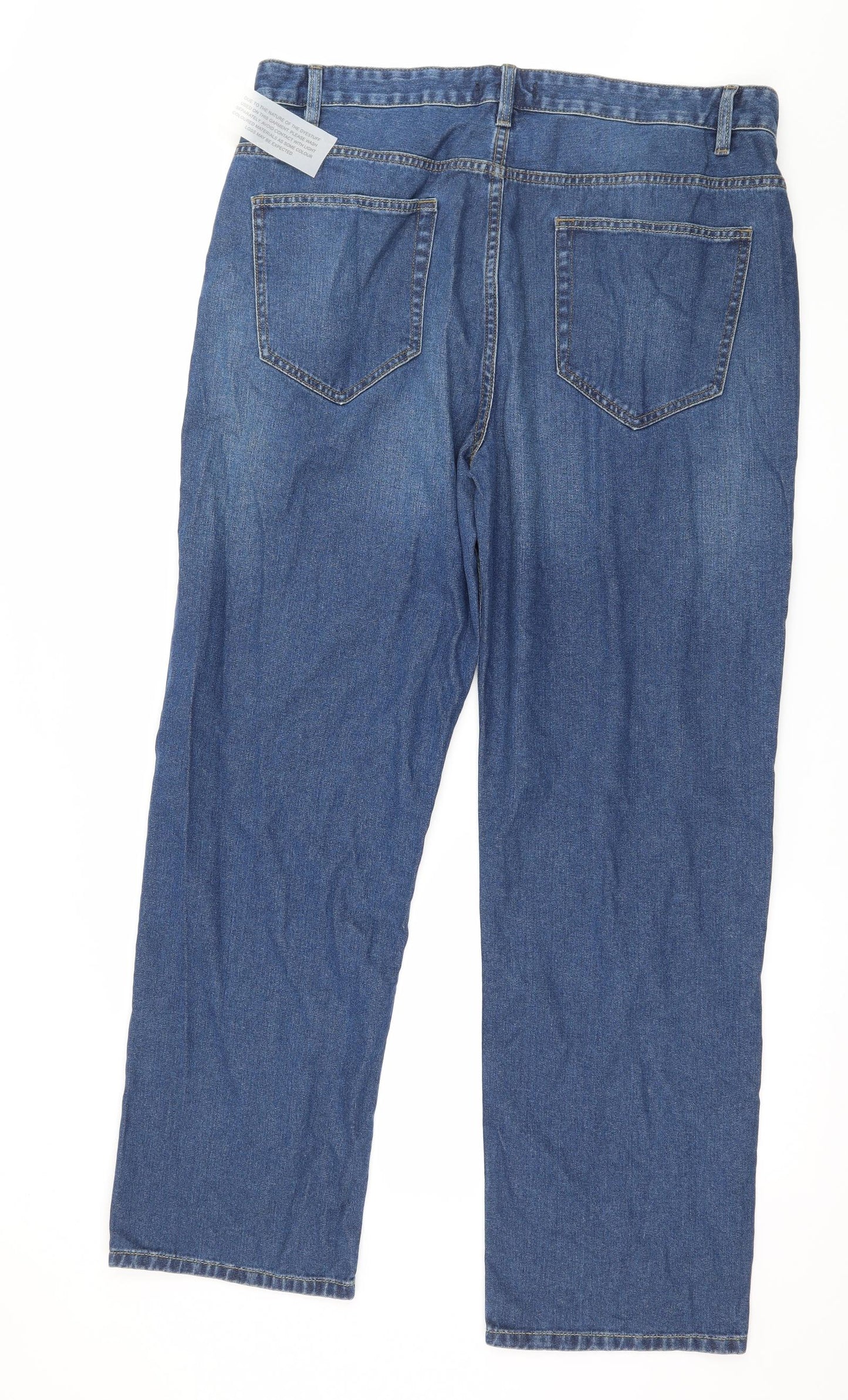 Womens UK Size 36 in Studio Denim Regular Fit Straight Blue Jeans
