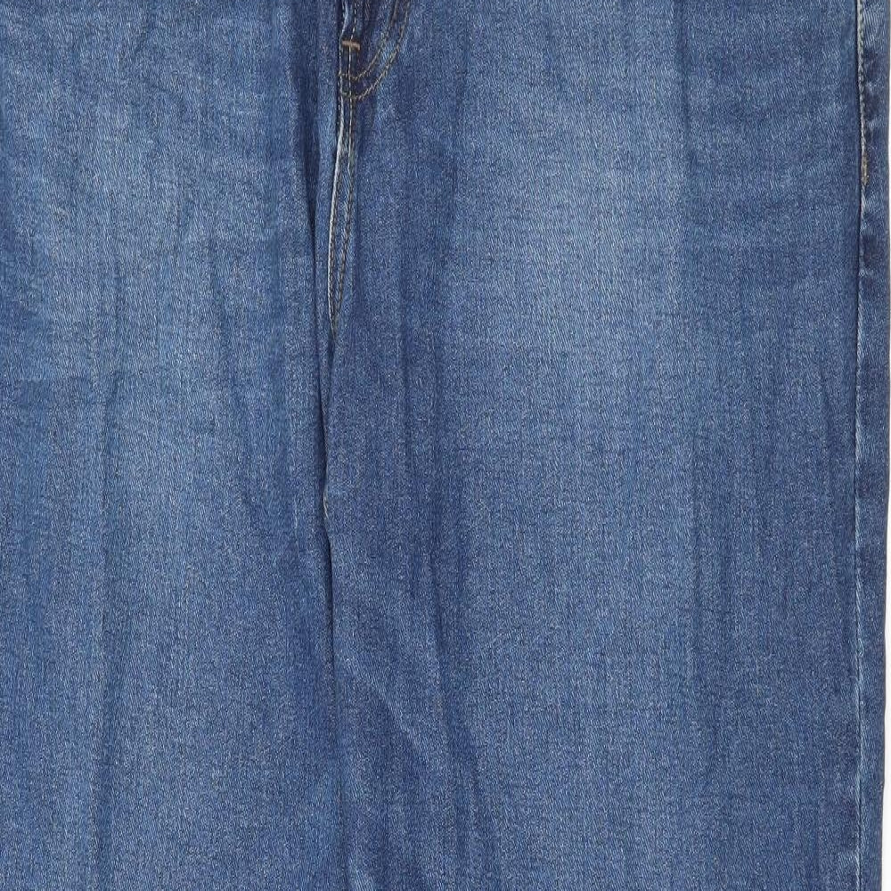 Womens UK Size 36 in Studio Denim Regular Fit Straight Blue Jeans