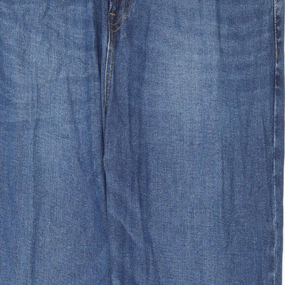 Womens UK Size 36 in Studio Denim Regular Fit Straight Blue Jeans