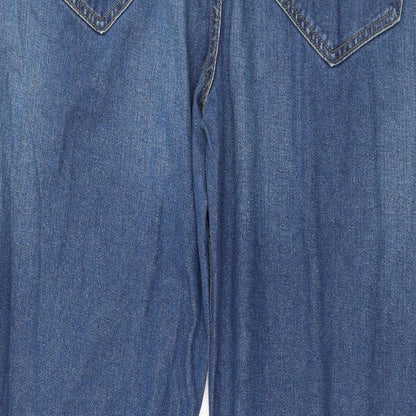 Womens UK Size 36 in Studio Denim Regular Fit Straight Blue Jeans