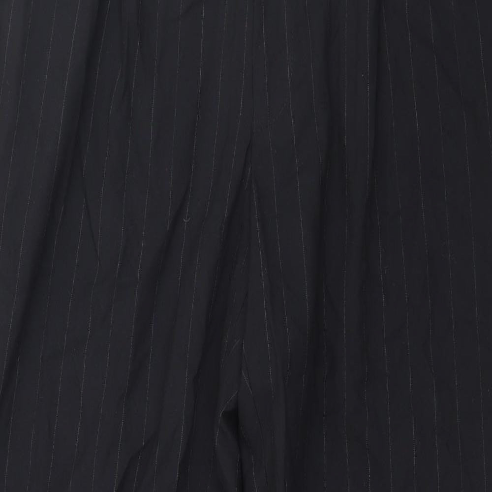 George Mens Black Striped  Trousers  Size 36 in L31 in