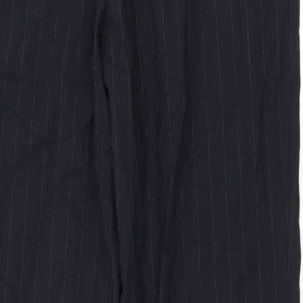 George Mens Black Striped  Trousers  Size 36 in L31 in