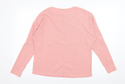 SheIn Womens Pink  Jersey Basic T-Shirt Size S