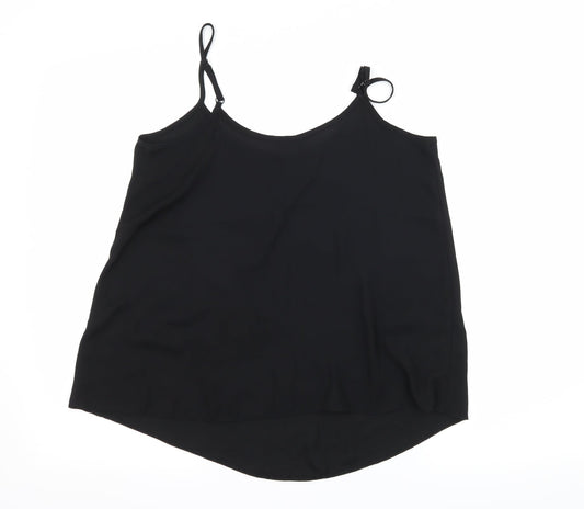 F&F Womens Black Striped  Basic Tank Size 10