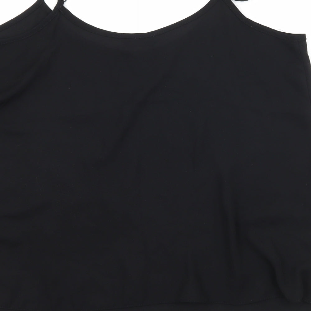 F&F Womens Black Striped  Basic Tank Size 10