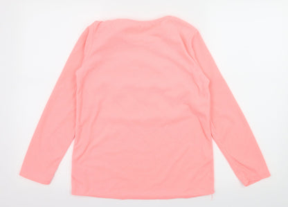Primark Girls Pink Geometric Fleece Top Pyjama Top Size 11-12 Years  - Girl Power