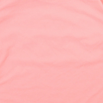 Primark Girls Pink Geometric Fleece Top Pyjama Top Size 11-12 Years  - Girl Power
