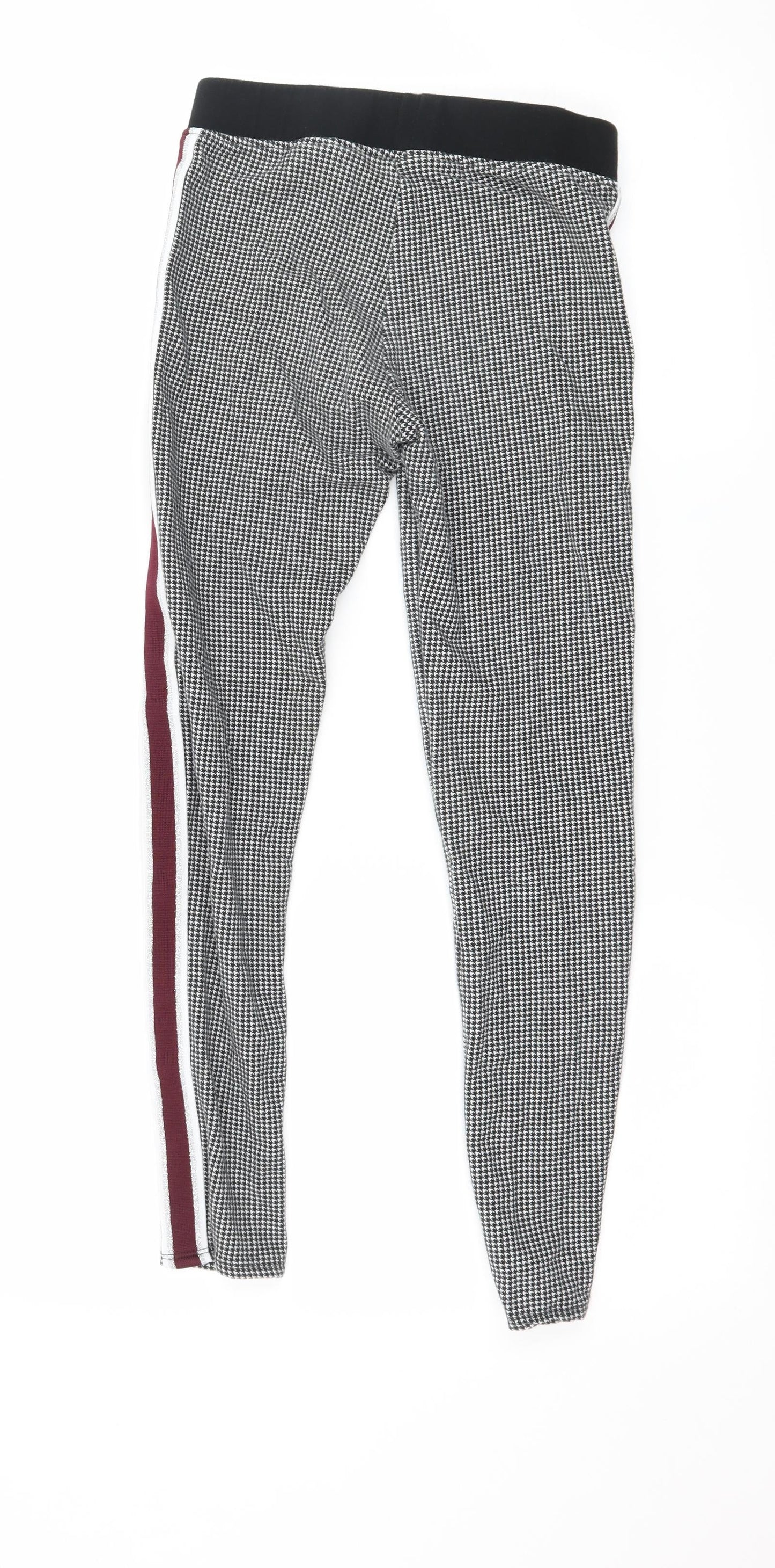 H&M Girls Multicoloured Houndstooth Jersey Jogger Trousers Size 12 Years - Leggings