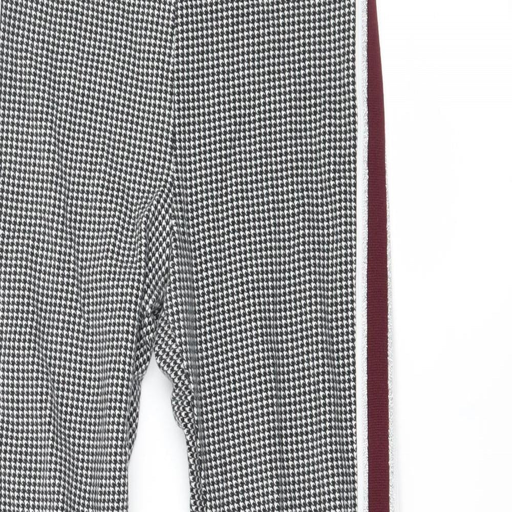 H&M Girls Multicoloured Houndstooth Jersey Jogger Trousers Size 12 Years - Leggings
