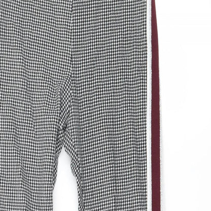 H&M Girls Multicoloured Houndstooth Jersey Jogger Trousers Size 12 Years - Leggings