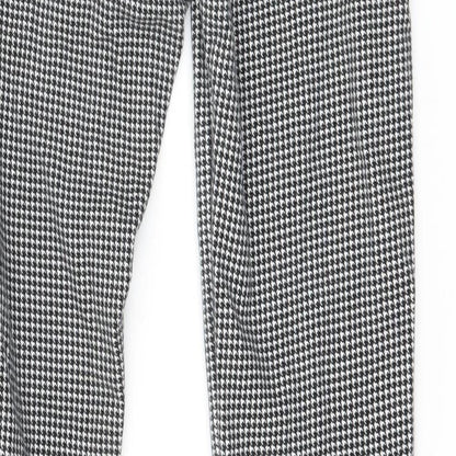 H&M Girls Multicoloured Houndstooth Jersey Jogger Trousers Size 12 Years - Leggings