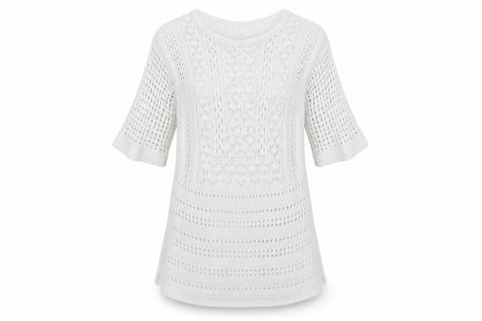 Warehouse Womens White   Pullover Jumper Size 6