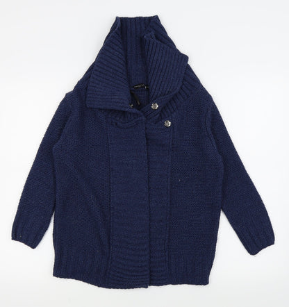 Dorothy Perkins Womens Blue   Cardigan Jumper Size 10