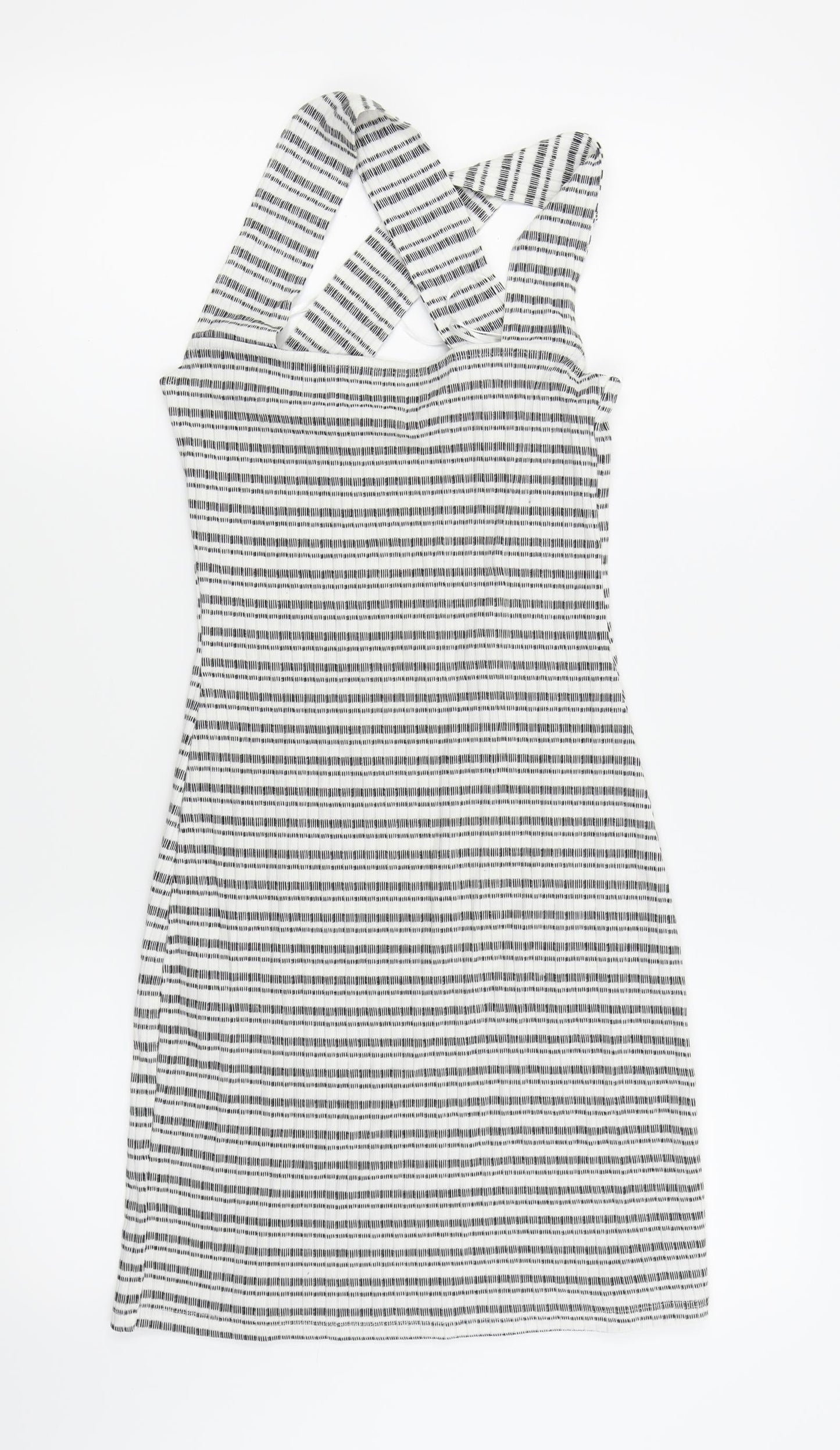 Dorothy Perkins Womens Grey Houndstooth  Pencil Dress  Size 8