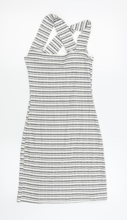 Dorothy Perkins Womens Grey Houndstooth  Pencil Dress  Size 8