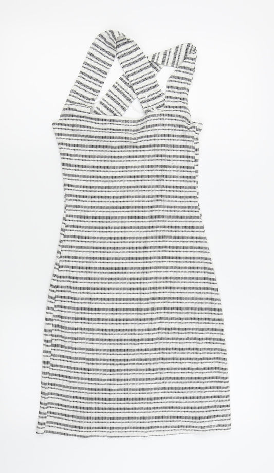 Dorothy Perkins Womens Grey Houndstooth  Pencil Dress  Size 8