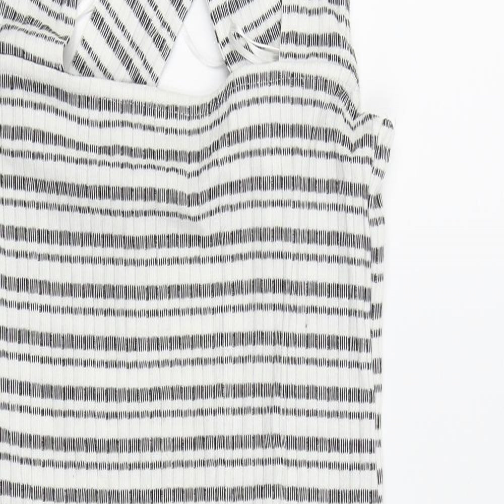 Dorothy Perkins Womens Grey Houndstooth  Pencil Dress  Size 8