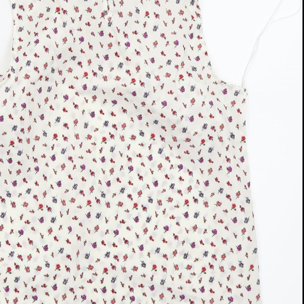 Womens UK Size 8 New Look White Camisole Blouse