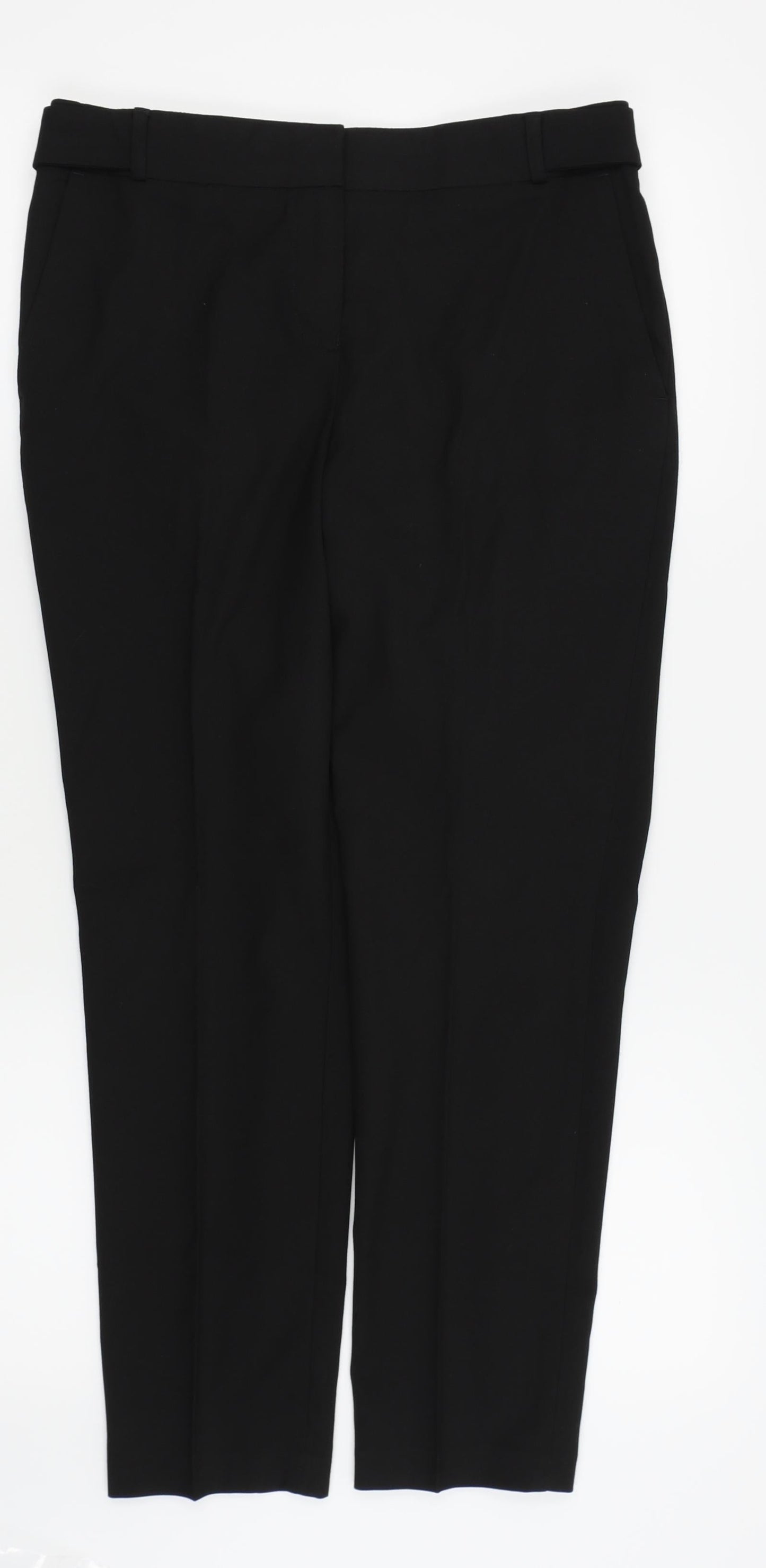 Womens UK Size 8 NEXT Regular Fit  Black Trousers