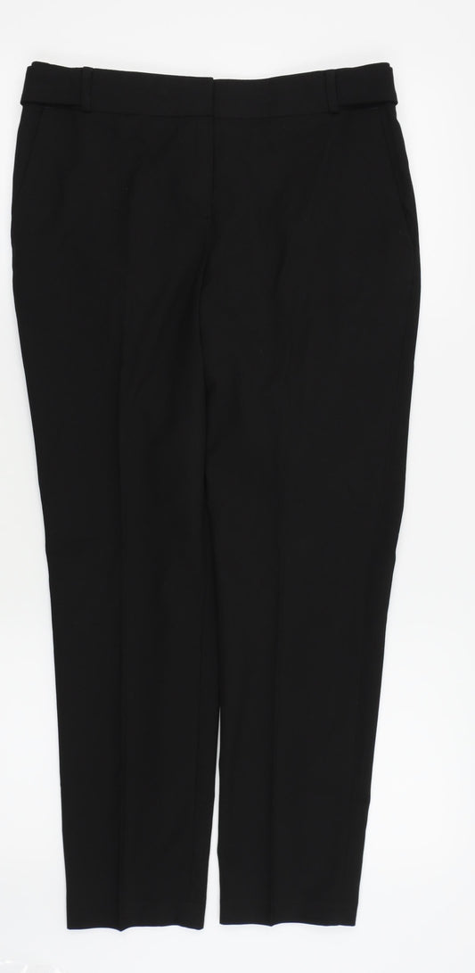 Womens UK Size 8 NEXT Regular Fit  Black Trousers