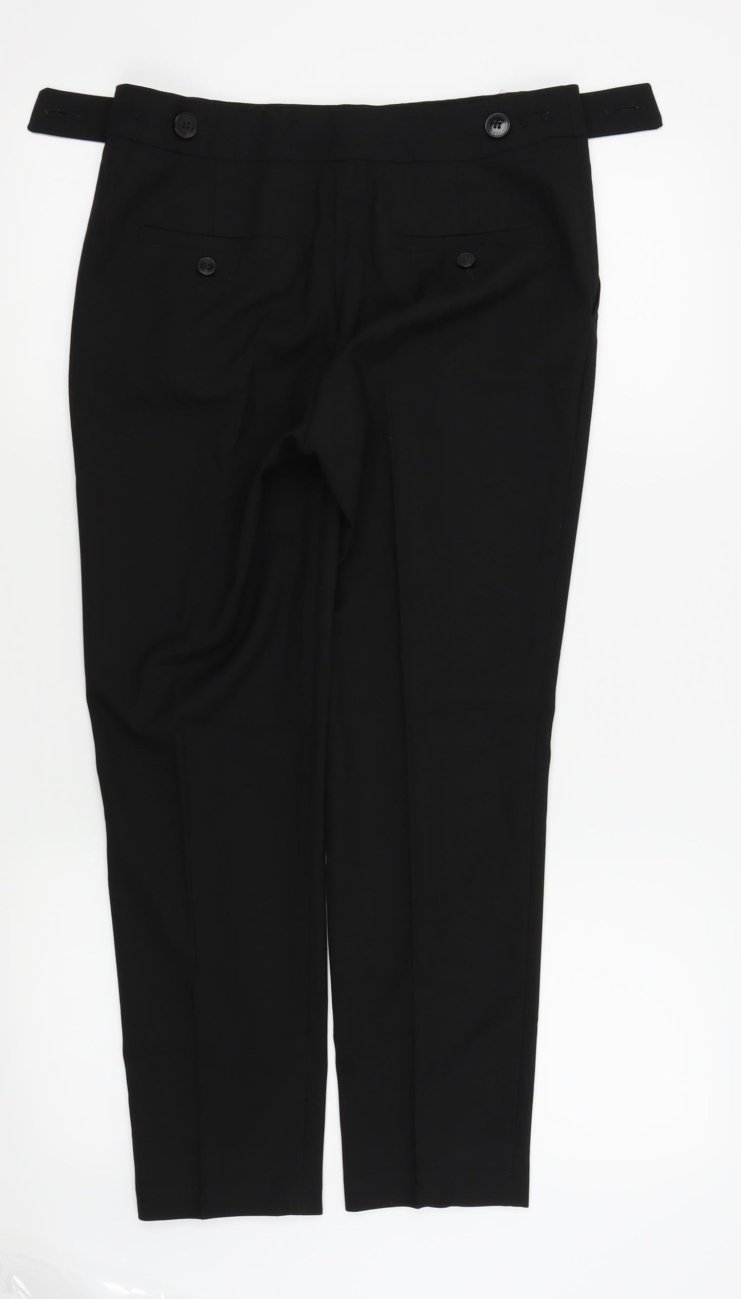 Womens UK Size 8 NEXT Regular Fit  Black Trousers