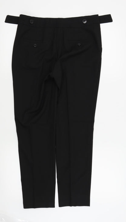 Womens UK Size 8 NEXT Regular Fit  Black Trousers
