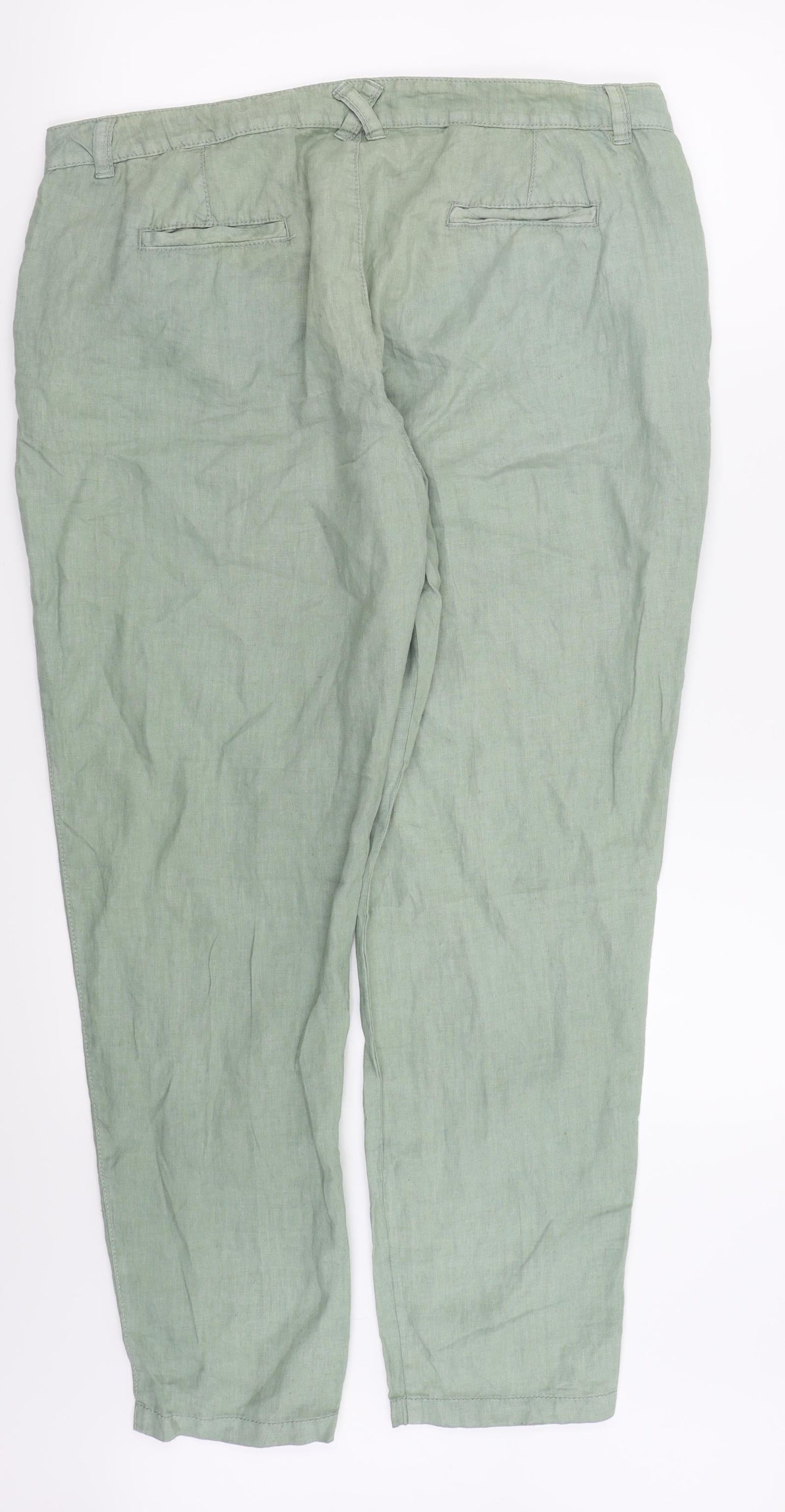 Womens UK Size 36 in pre worn Regular Fit  Green Trousers