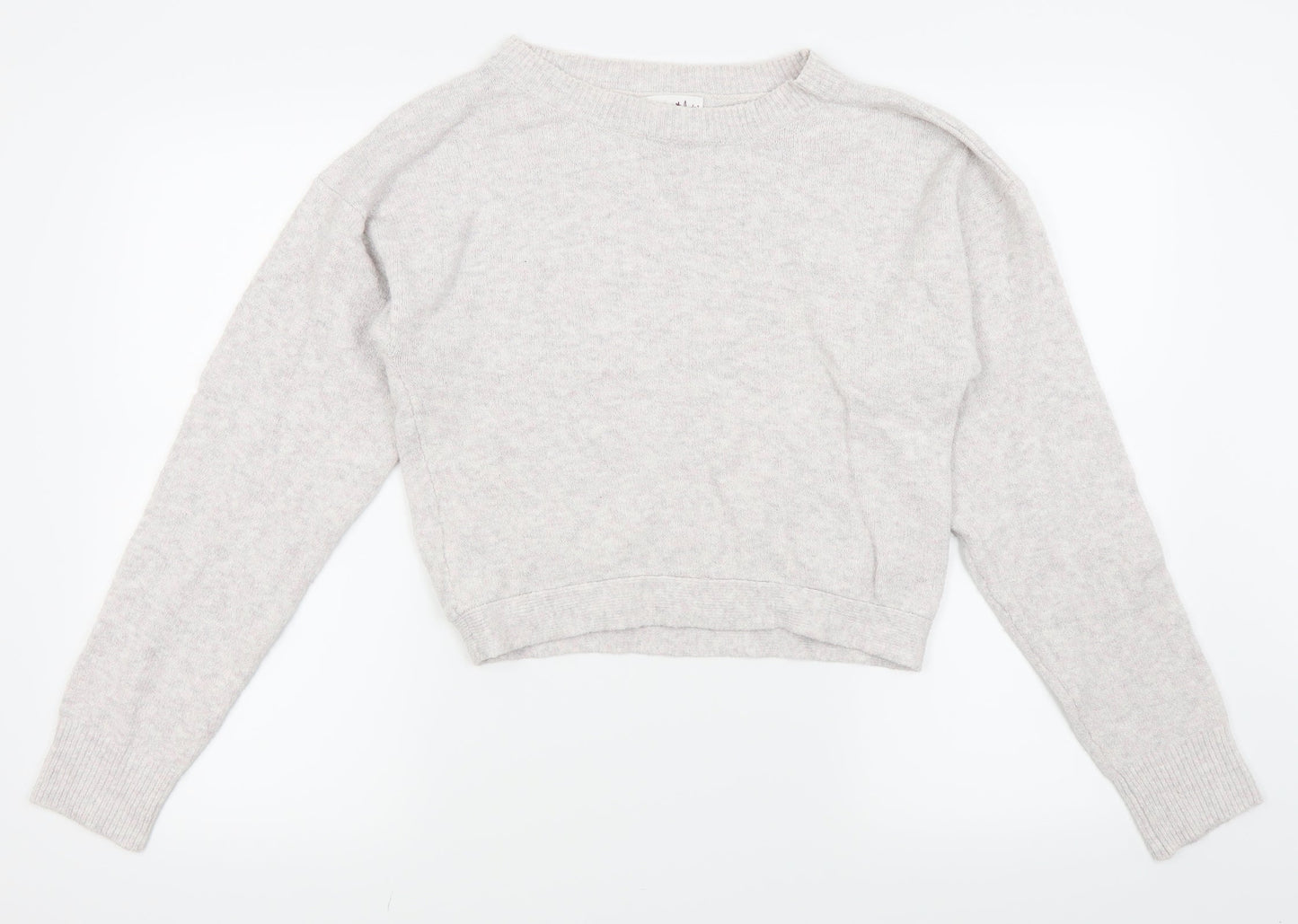 Shrinking Violet Womens White   Pullover Jumper Size S