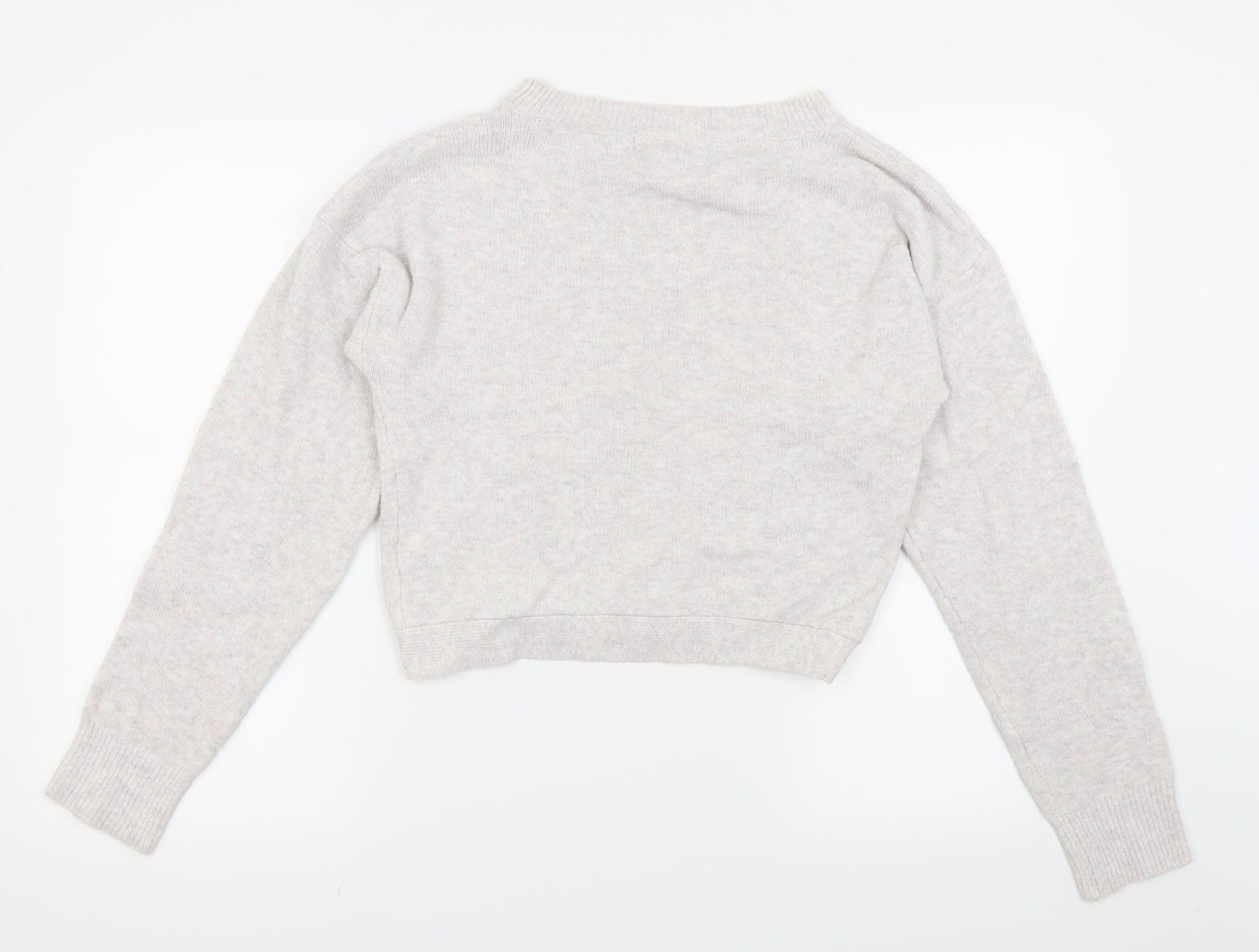 Shrinking Violet Womens White   Pullover Jumper Size S