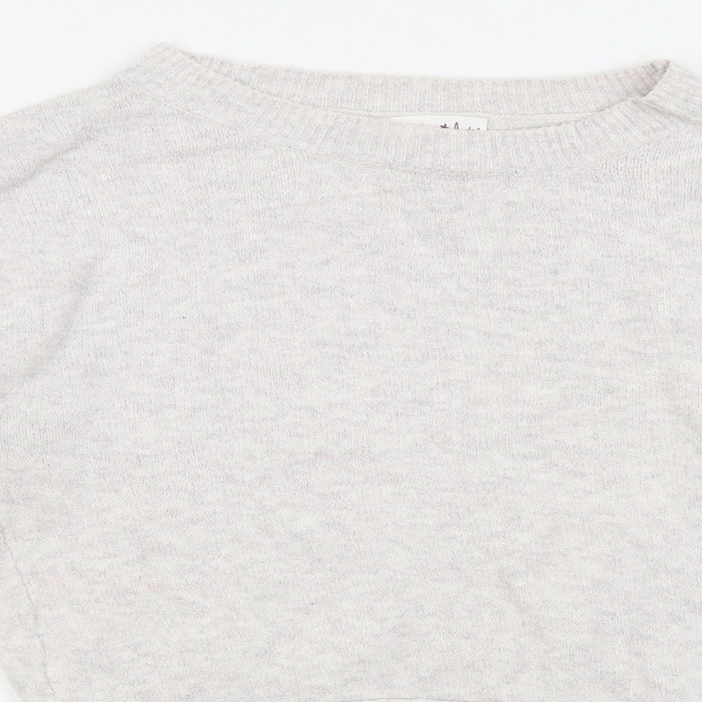 Shrinking Violet Womens White   Pullover Jumper Size S