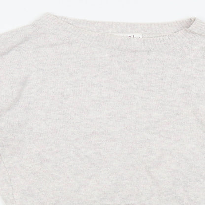 Shrinking Violet Womens White   Pullover Jumper Size S