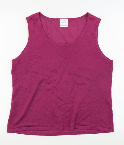 Agenda Womens Purple   Basic Tank Size 18
