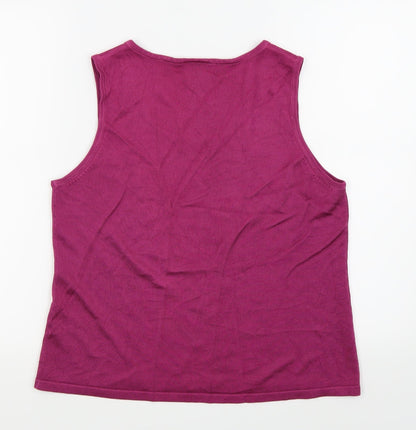 Agenda Womens Purple   Basic Tank Size 18