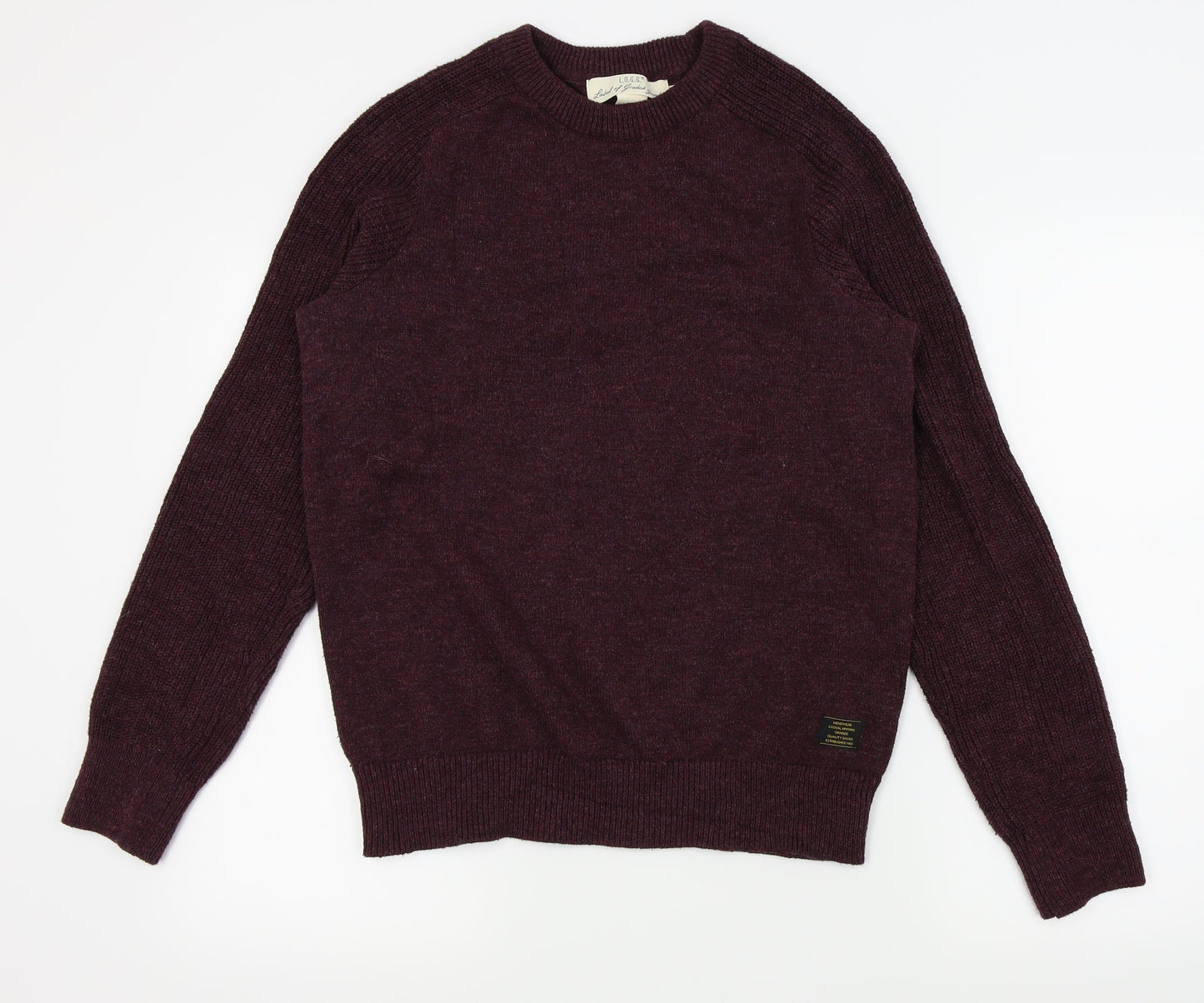 LOGG Mens Purple   Pullover Jumper Size M