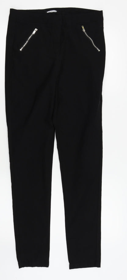 Select Womens Black   Trousers  Size 14 L27 in
