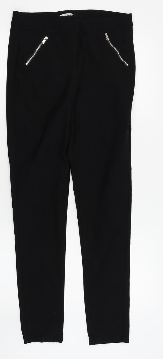 Select Womens Black   Trousers  Size 14 L27 in