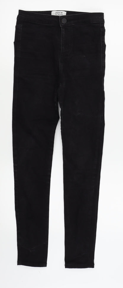 Miss Selfridge Womens Black   Skinny Jeans Size 6 L26 in