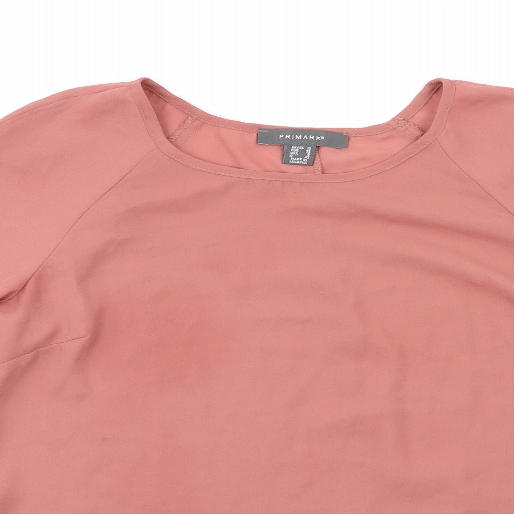 Primark Womens Pink   Basic Blouse Size 10